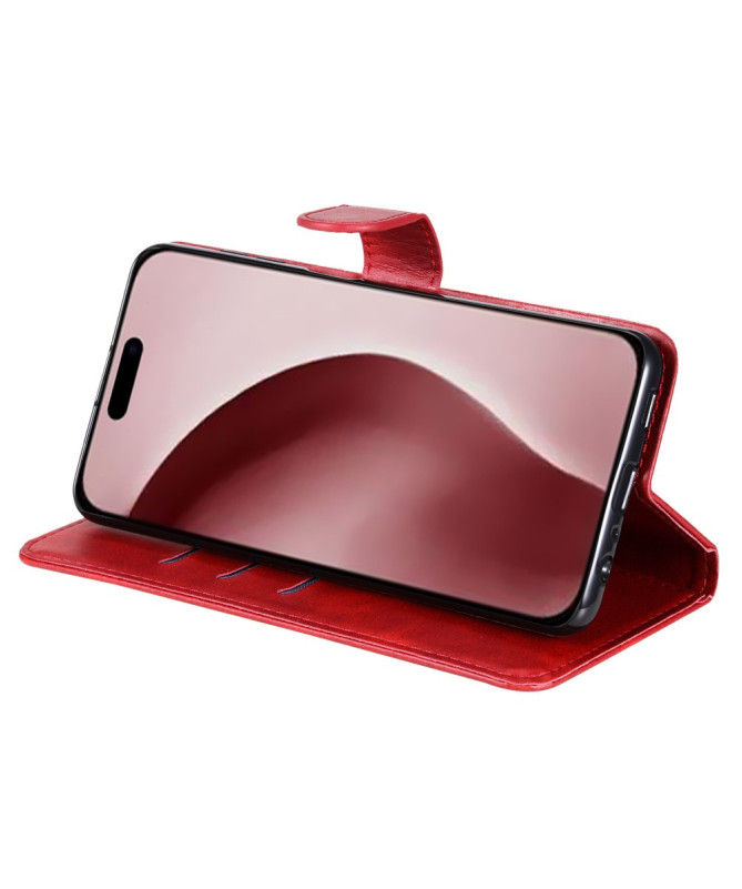 Housse iPhone 16 Pro Zipper Pocket effet cuir