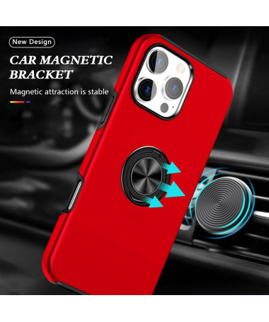 Coque iPhone 16 Pro Anneau Support | FLEX ARMOR Rouge - photo 12