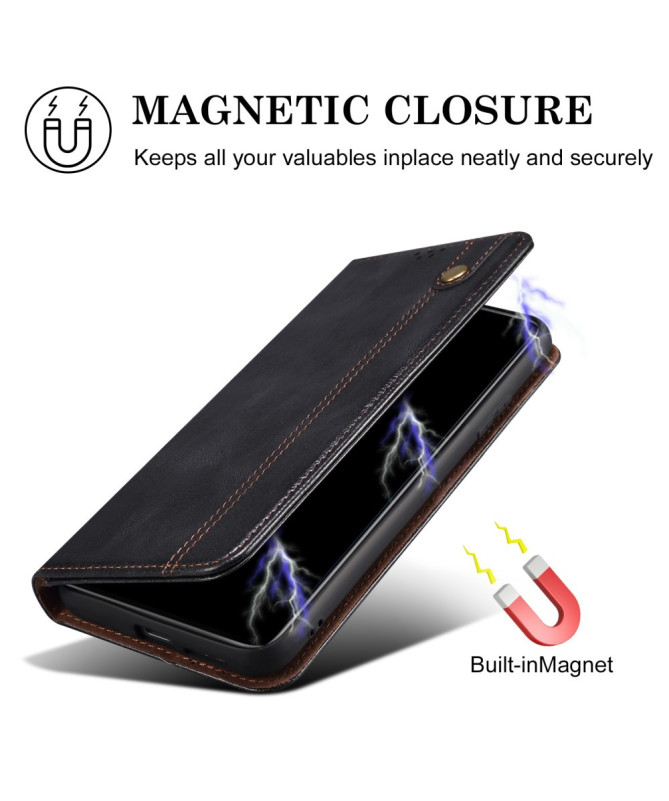 Housse iPhone 16 Pro Ernestine coutures apparentes