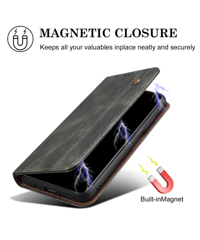 Housse iPhone 16 Pro Ernestine coutures apparentes