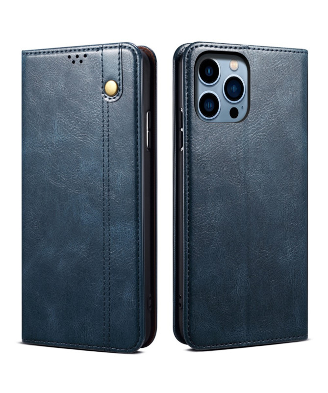 Housse iPhone 16 Pro Ernestine coutures apparentes