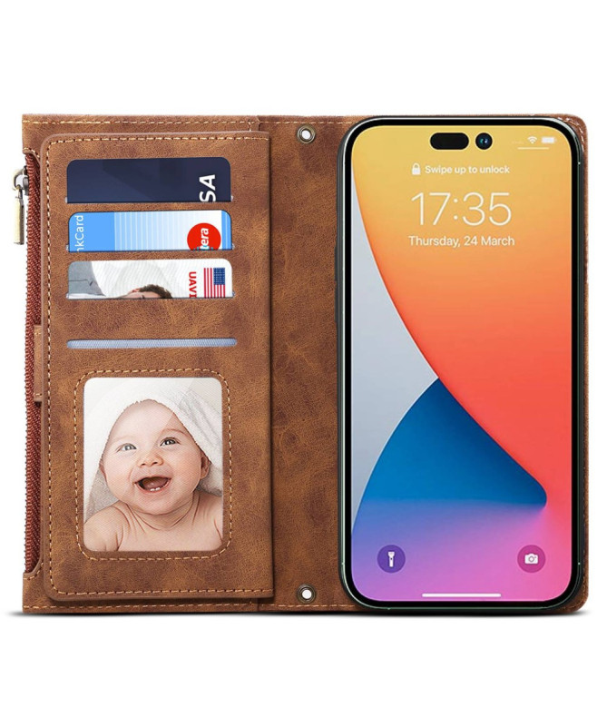 Housse iPhone 16 Pro Portefeuille à Lanière | Irène