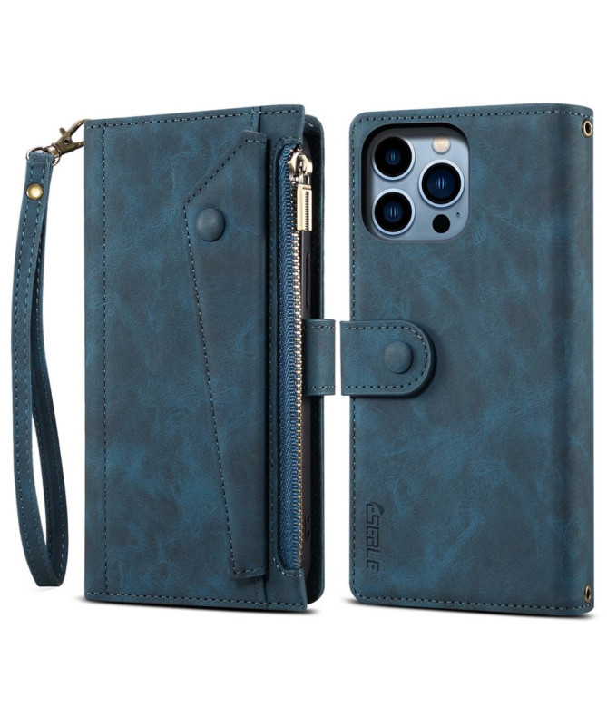 Housse iPhone 16 Pro Portefeuille à Lanière | Irène