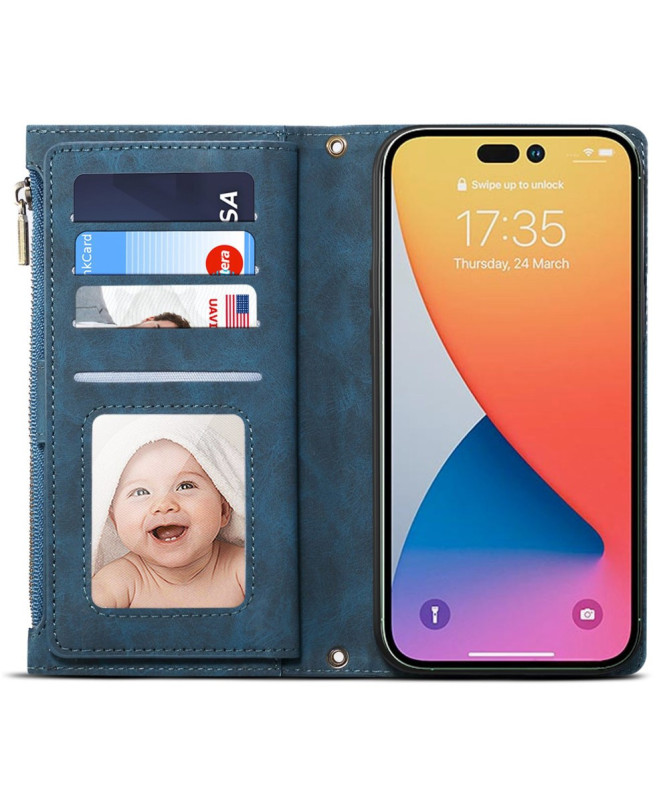 Housse iPhone 16 Pro Portefeuille à Lanière | Irène