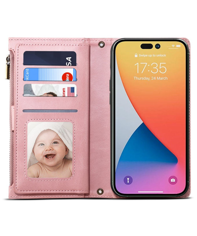 Housse iPhone 16 Pro Portefeuille à Lanière | Irène