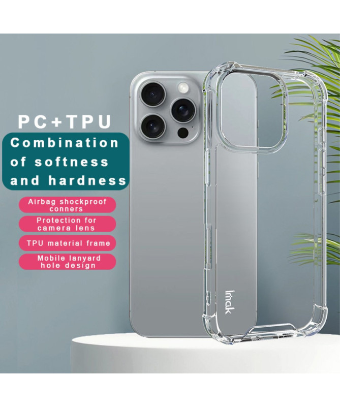 Coque iPhone 16 Pro Coins Renforcés Imak Transparente