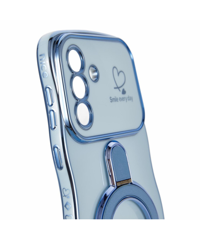 Coque Samsung Galaxy A56 5G / A36 5G avec anneau, sangle et bords ondu