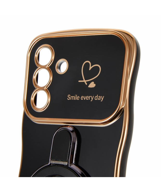 Coque Samsung Galaxy A56 5G / A36 5G avec anneau, sangle et bords ondu