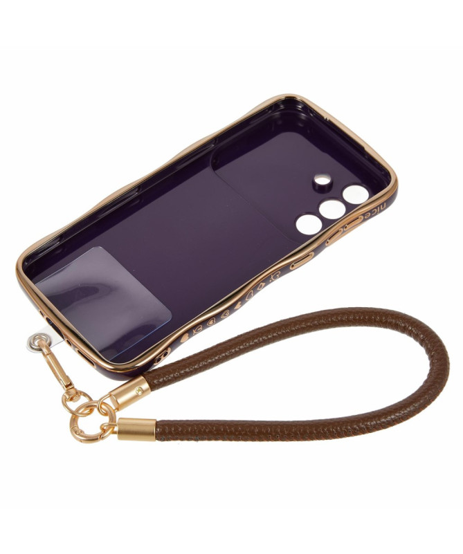 Coque Samsung Galaxy A56 5G / A36 5G avec anneau, sangle et bords ondu