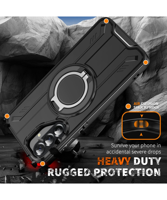 Coque Samsung Galaxy A56 5G Case avec anneau rotatif compatible MagSaf