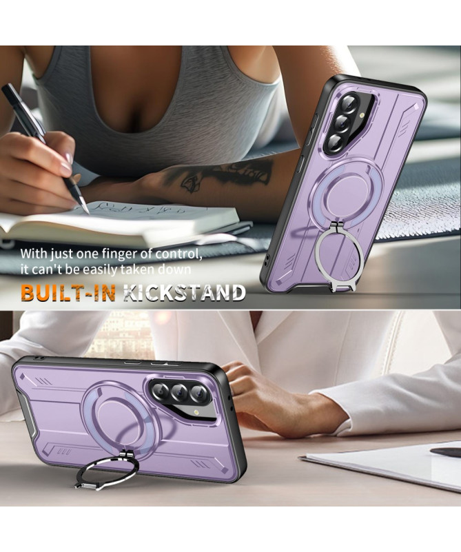 Coque Samsung Galaxy A56 5G Case avec anneau rotatif compatible MagSaf