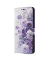 Housse Samsung Galaxy A56 5G, fleurs en dégradé violet