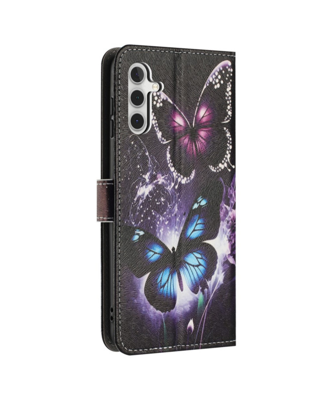 Housse Samsung Galaxy A56 5G, papillons effet lumineux
