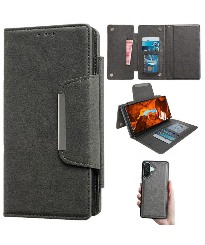 Housse Samsung Galaxy A56 5G Portefeuille Magnétique 2-en-1 Amovible