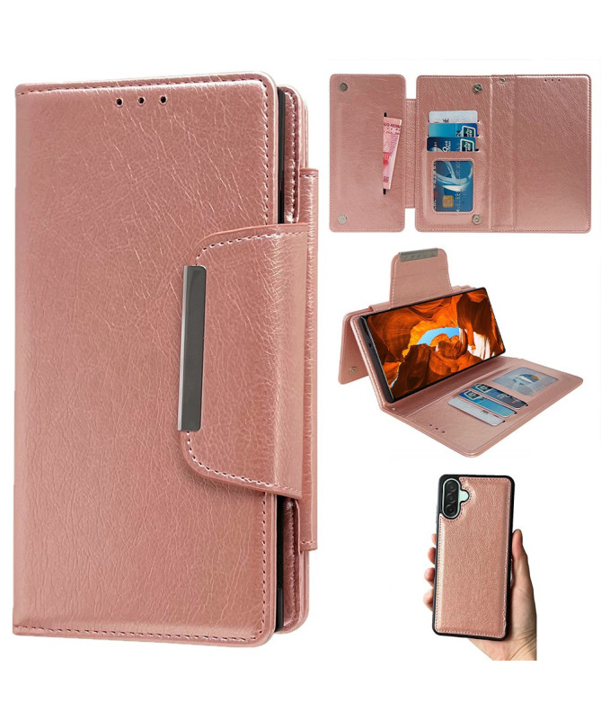 Housse Samsung Galaxy A56 5G Portefeuille Magnétique 2-en-1 Amovible