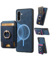 Coque Samsung Galaxy A56 5G avec Porte-cartes et Anneau Multifonction 