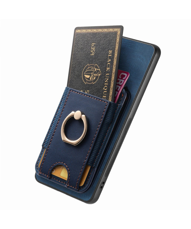 Coque Samsung Galaxy A56 5G avec Porte-cartes et Anneau Multifonction 