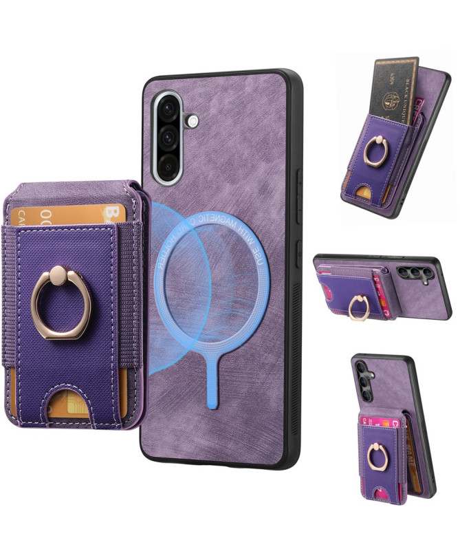 Coque Samsung Galaxy A56 5G avec Porte-cartes et Anneau Multifonction 
