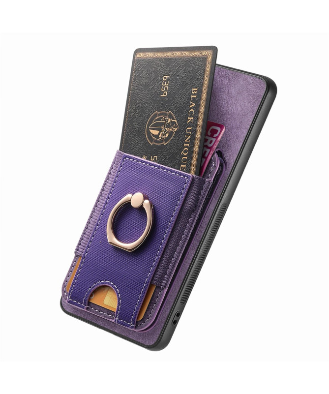Coque Samsung Galaxy A56 5G avec Porte-cartes et Anneau Multifonction 