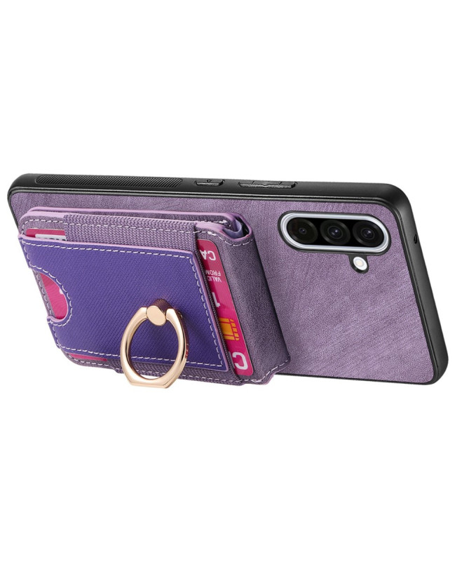 Coque Samsung Galaxy A56 5G avec Porte-cartes et Anneau Multifonction 