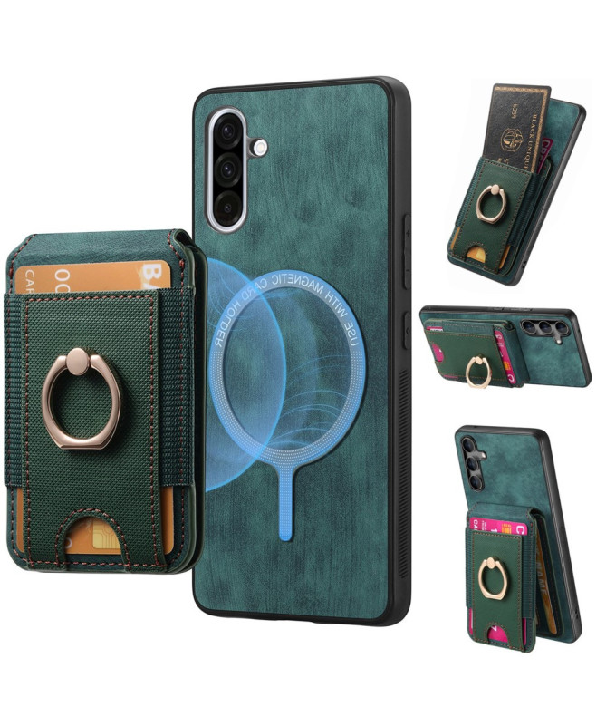 Coque Samsung Galaxy A56 5G avec Porte-cartes et Anneau Multifonction 