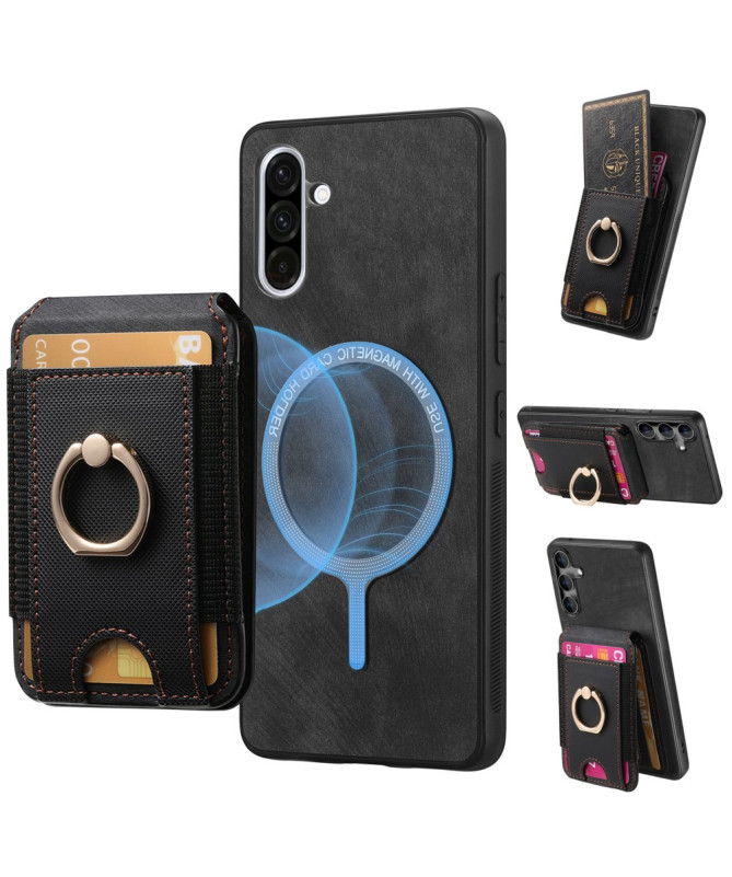 Coque Samsung Galaxy A56 5G avec Porte-cartes et Anneau Multifonction 