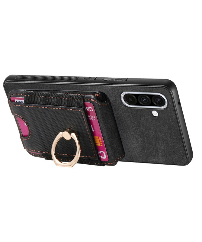 Coque Samsung Galaxy A56 5G avec Porte-cartes et Anneau Multifonction 