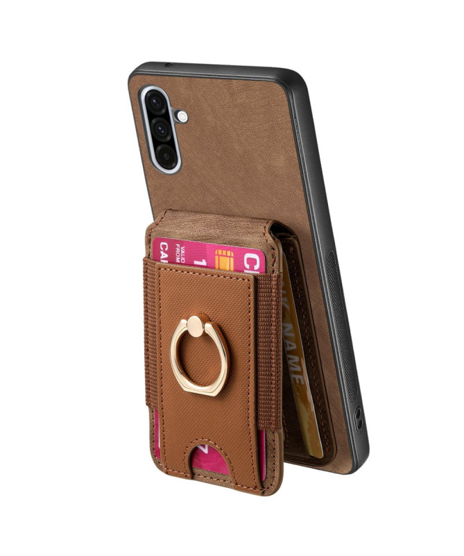 Coque Samsung Galaxy A56 5G avec Porte-cartes et Anneau Multifonction 