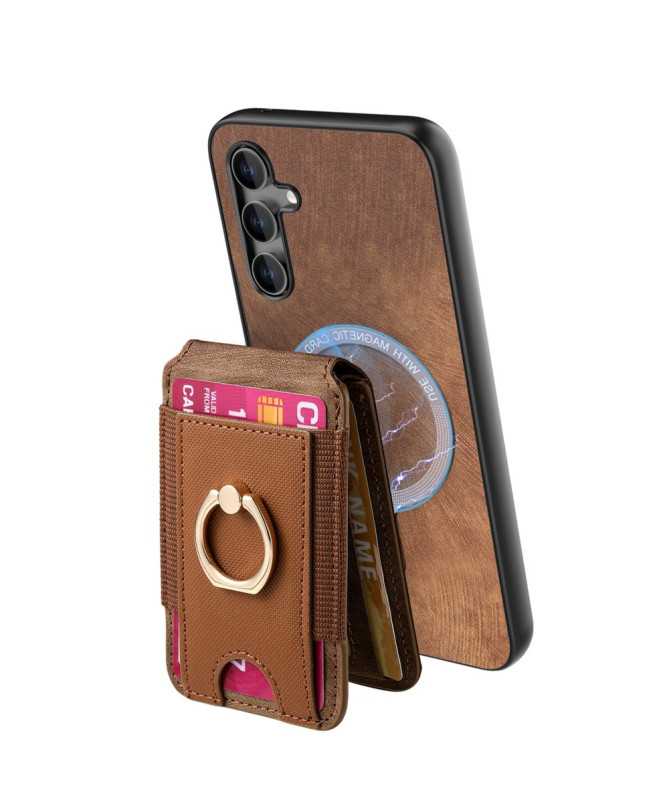 Coque Samsung Galaxy A56 5G avec Porte-cartes et Anneau Multifonction 