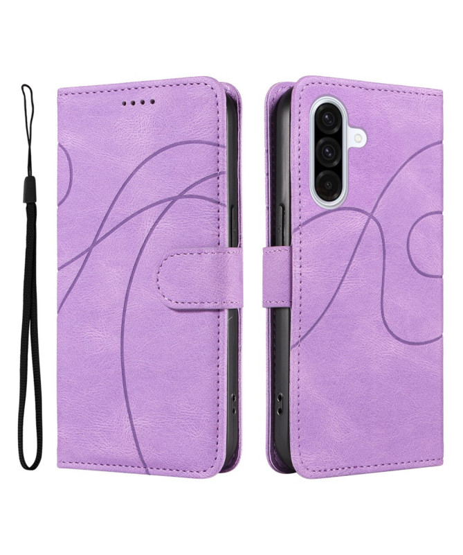 Housse Samsung Galaxy A56 5G simili cuir artistique