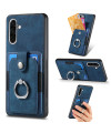 Coque Samsung Galaxy A56 5G avec porte-cartes, anneau et support