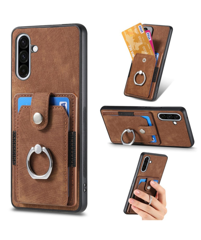 Coque Samsung Galaxy A56 5G avec porte-cartes, anneau et support