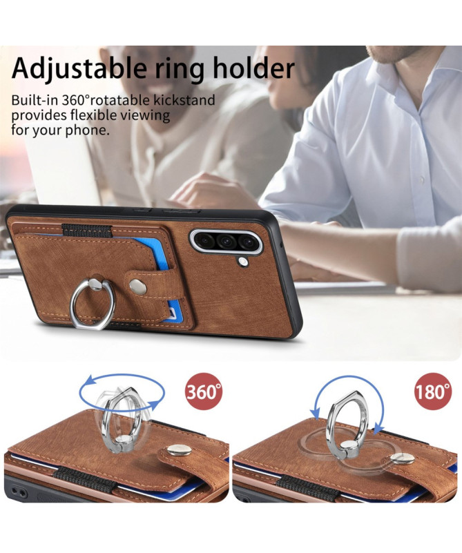 Coque Samsung Galaxy A56 5G avec porte-cartes, anneau et support