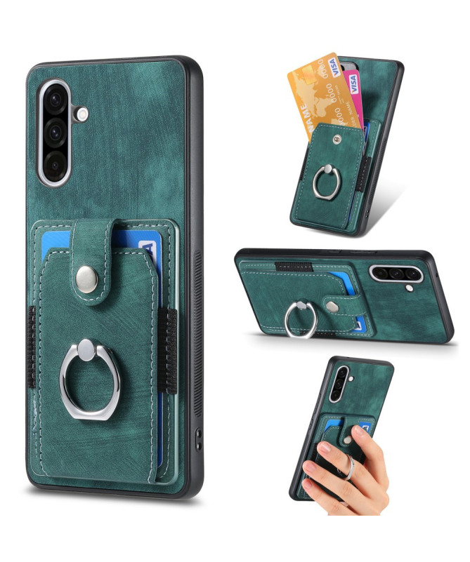 Coque Samsung Galaxy A56 5G avec porte-cartes, anneau et support