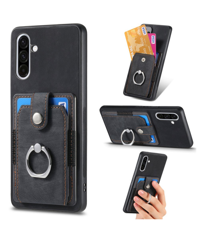 Coque Samsung Galaxy A56 5G avec porte-cartes, anneau et support
