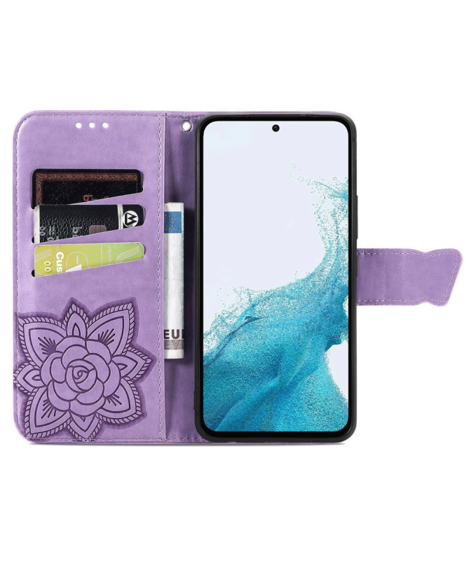 Housse Samsung Galaxy A56 5G Papillon Relief