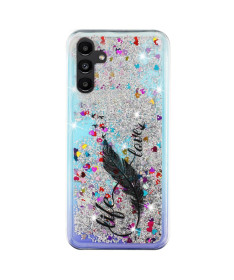 Coque Samsung Galaxy A56 5G pailletée Life, Love & Light
