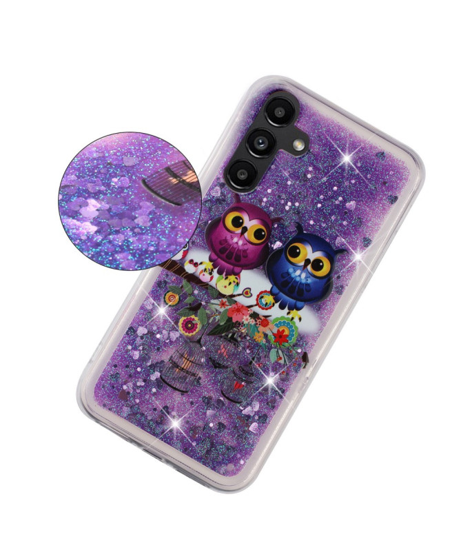 Coque Samsung Galaxy A56 5G Hiboux Enchantés Pailletés