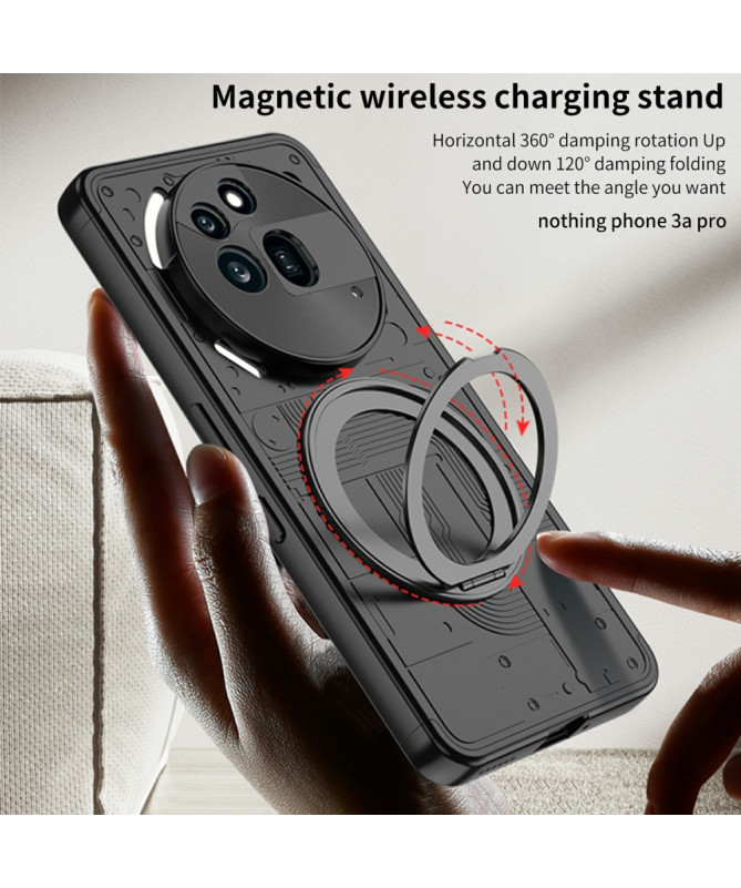 Coque Nothing Phone 3a Pro, Support Magnétique 360 degrés Antichoc