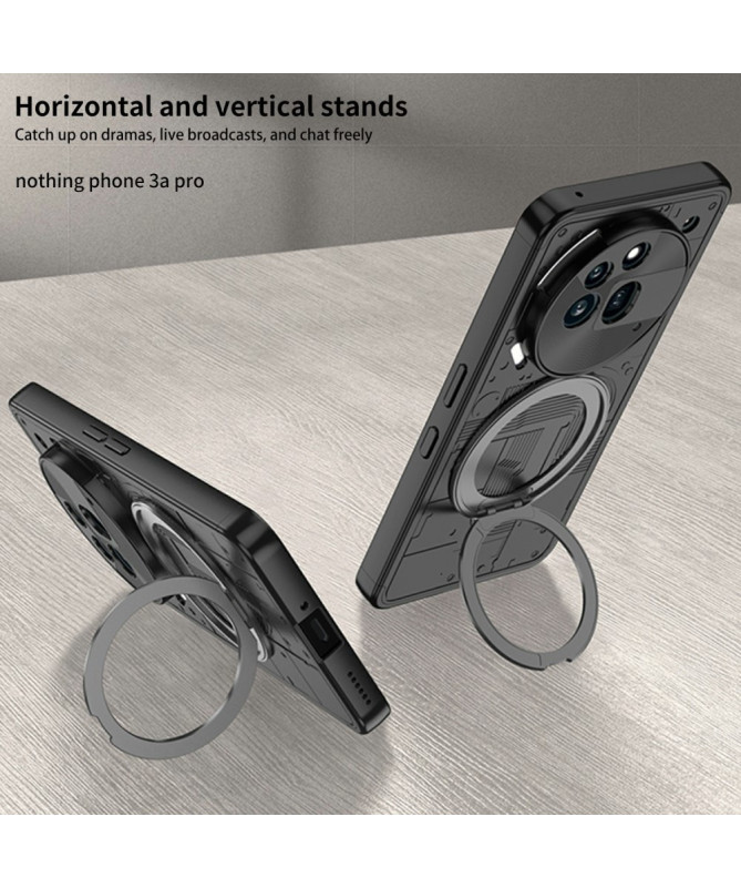 Coque Nothing Phone 3a Pro, Support Magnétique 360 degrés Antichoc