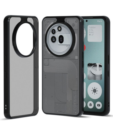 Coque Nothing Phone (3a) Pro transparente noire mate