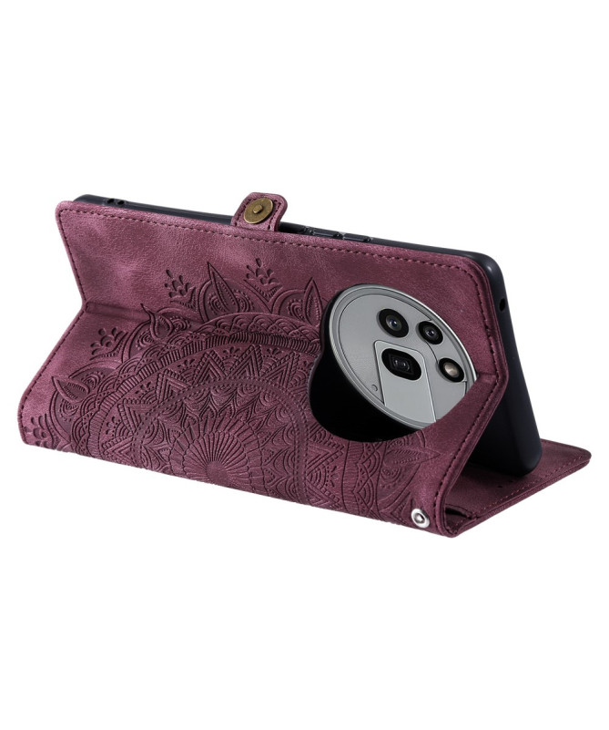 Housse Nothing Phone (3a) Pro Mandala avec Porte-Cartes et Dragonne