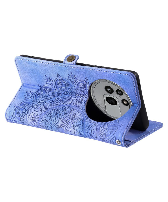 Housse Nothing Phone (3a) Pro Mandala avec Porte-Cartes et Dragonne