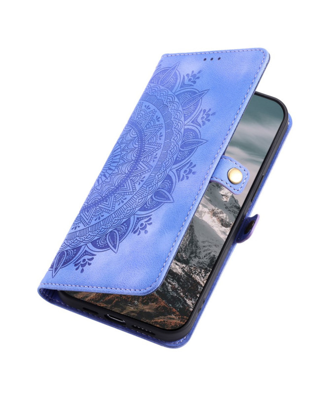 Housse Nothing Phone (3a) Pro Mandala avec Porte-Cartes et Dragonne