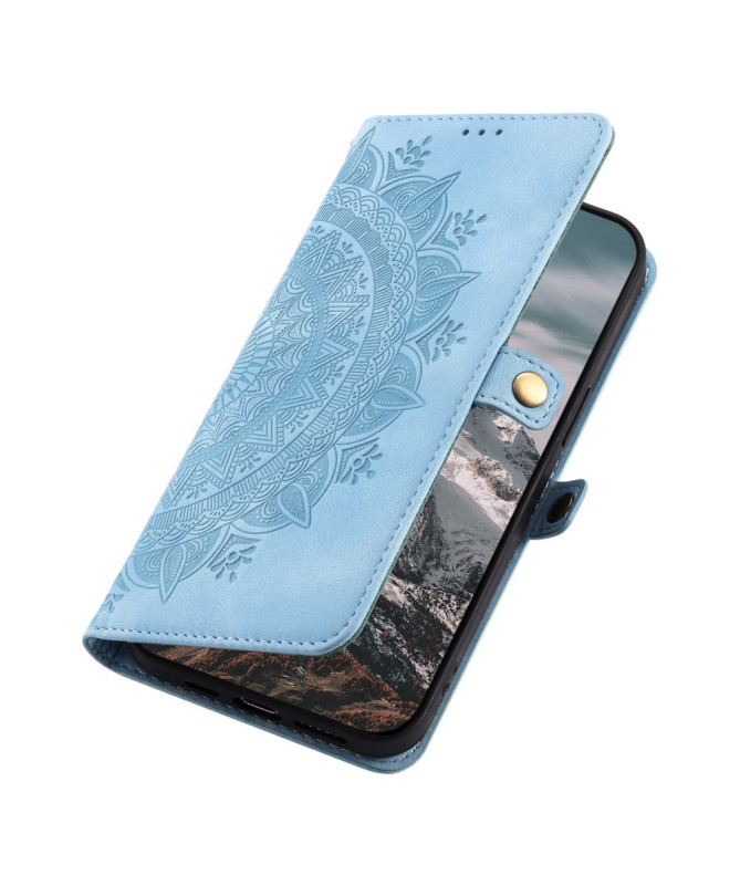 Housse Nothing Phone (3a) Pro Mandala avec Porte-Cartes et Dragonne