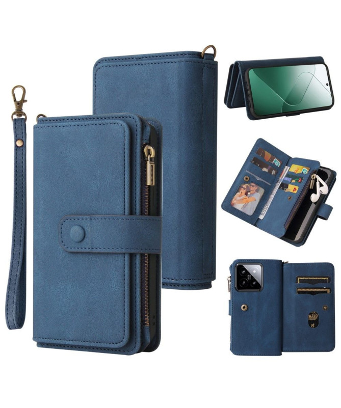 Housse portefeuille Xiaomi 14 à lanière