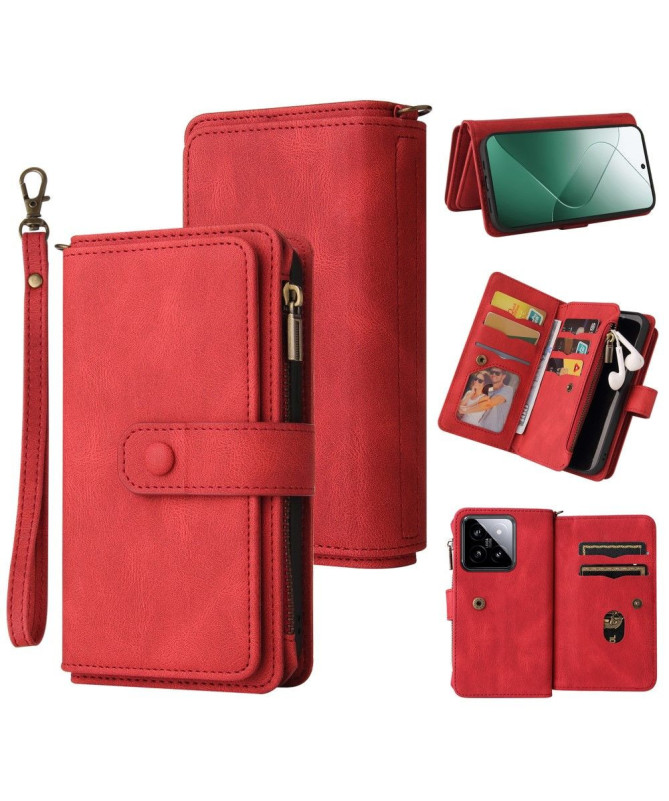 Housse portefeuille Xiaomi 14 à lanière