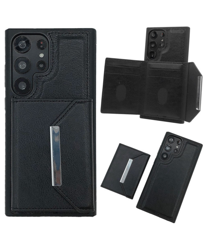 Coque Samsung Galaxy S22 Ultra 5G Porte-cartes Magnétique Amovible