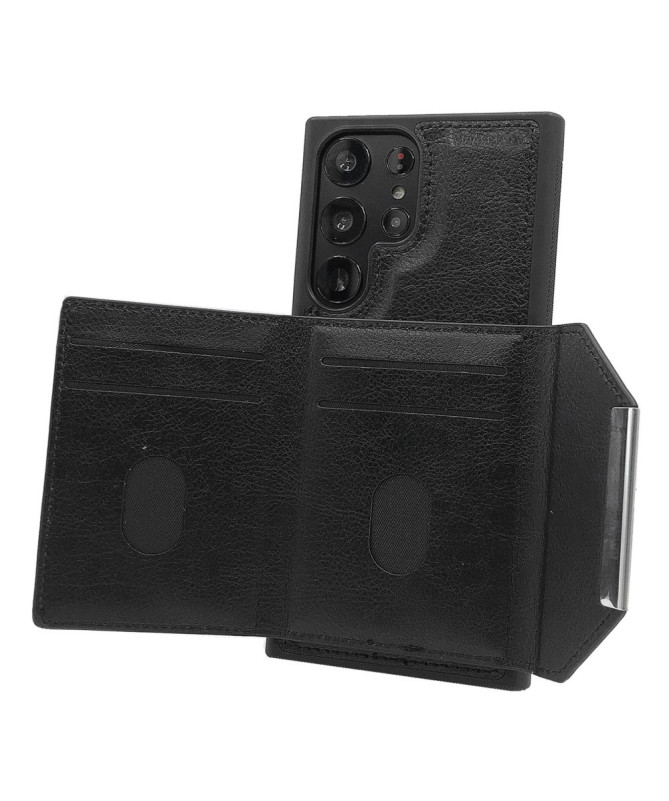 Coque Samsung Galaxy S22 Ultra 5G Porte-cartes Magnétique Amovible