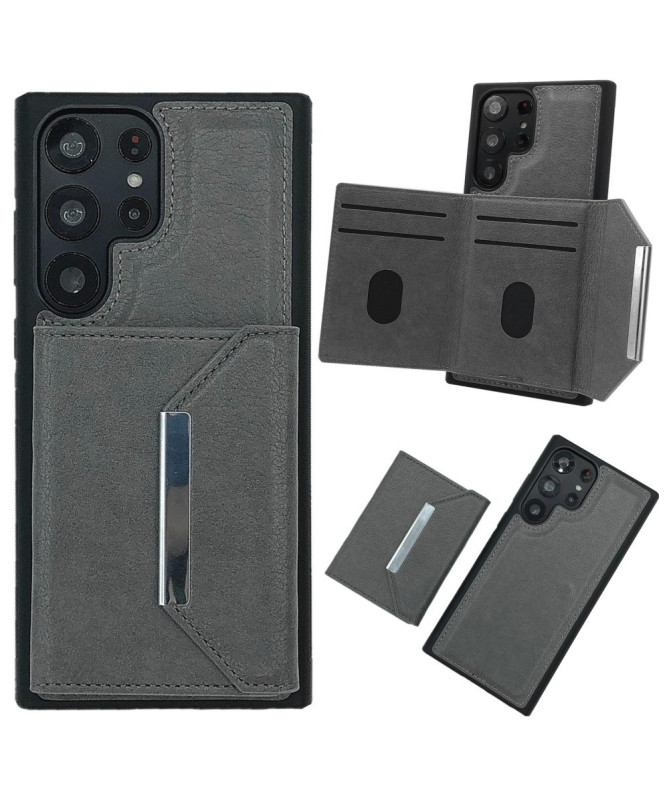 Coque Samsung Galaxy S22 Ultra 5G Porte-cartes Magnétique Amovible
